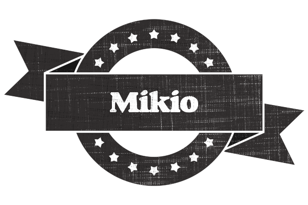 Mikio grunge logo