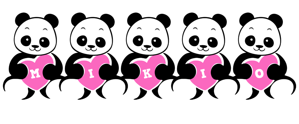 Mikio love-panda logo