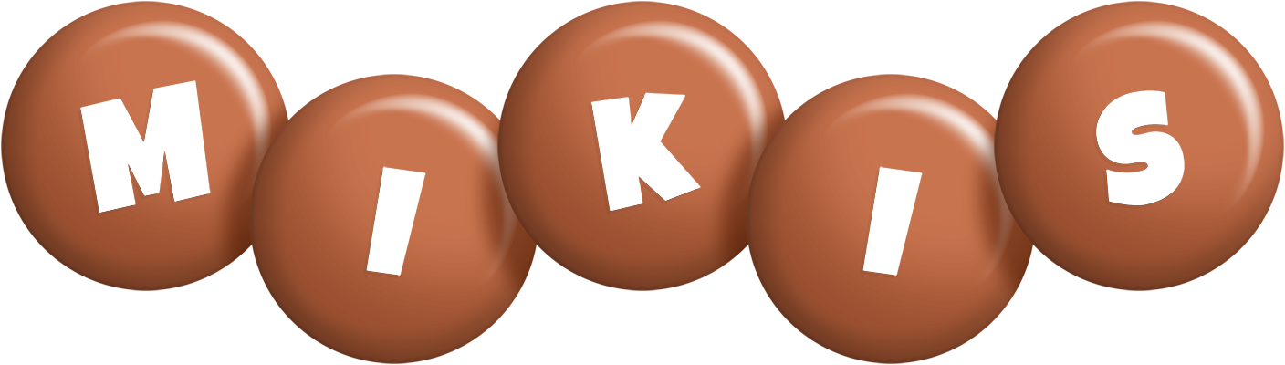 Mikis candy-brown logo