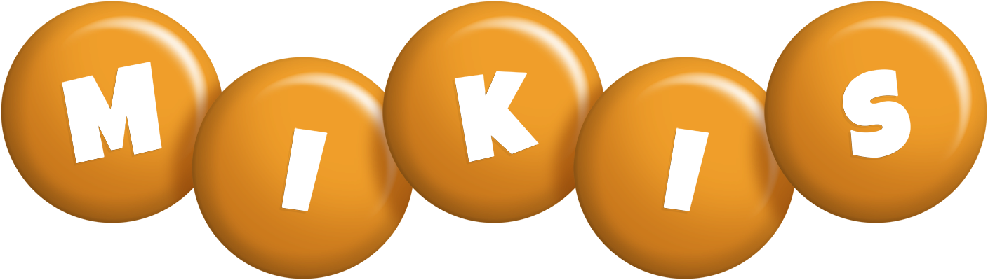 Mikis candy-orange logo