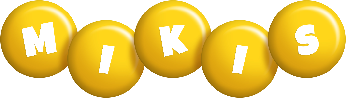 Mikis candy-yellow logo