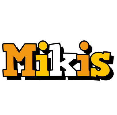 Mikis cartoon logo