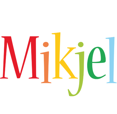 Mikjel birthday logo