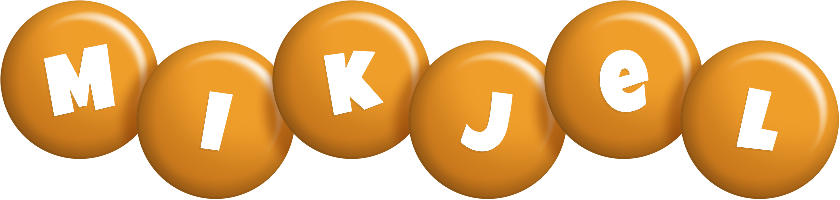 Mikjel candy-orange logo
