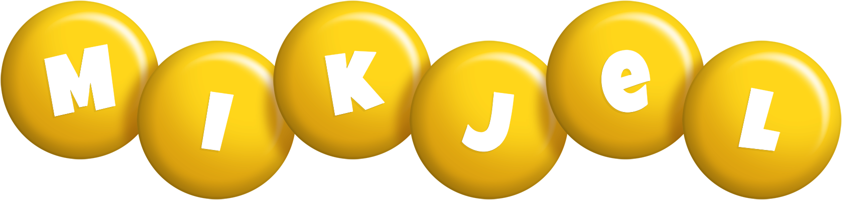 Mikjel candy-yellow logo