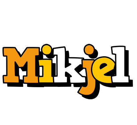 Mikjel cartoon logo