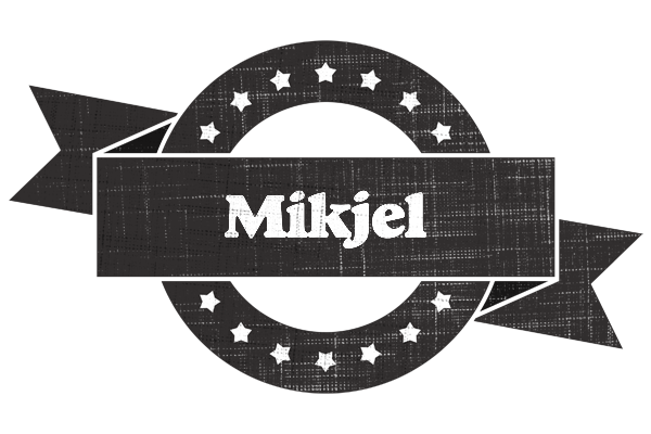 Mikjel grunge logo