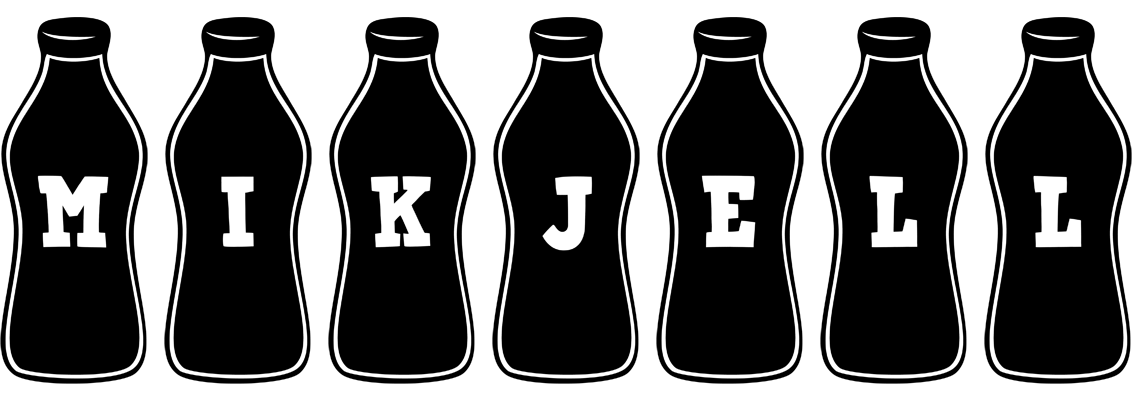 Mikjell bottle logo