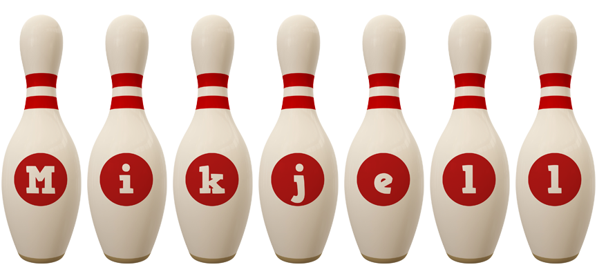 Mikjell bowling-pin logo