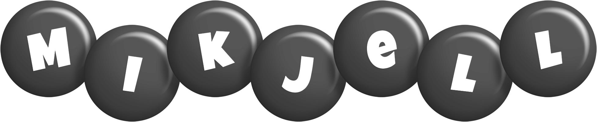 Mikjell candy-black logo