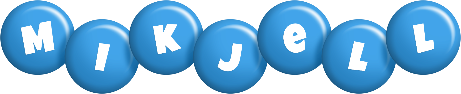 Mikjell candy-blue logo