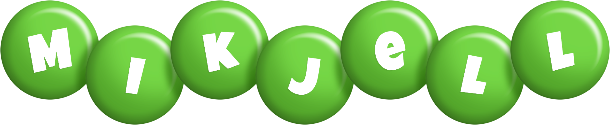 Mikjell candy-green logo