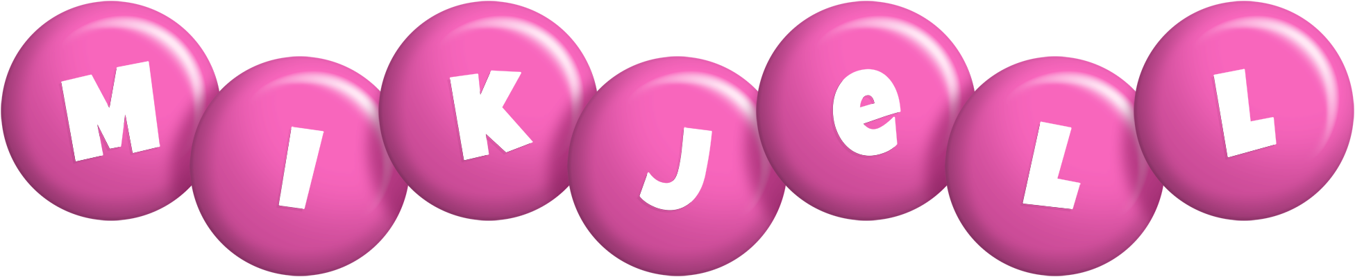 Mikjell candy-pink logo