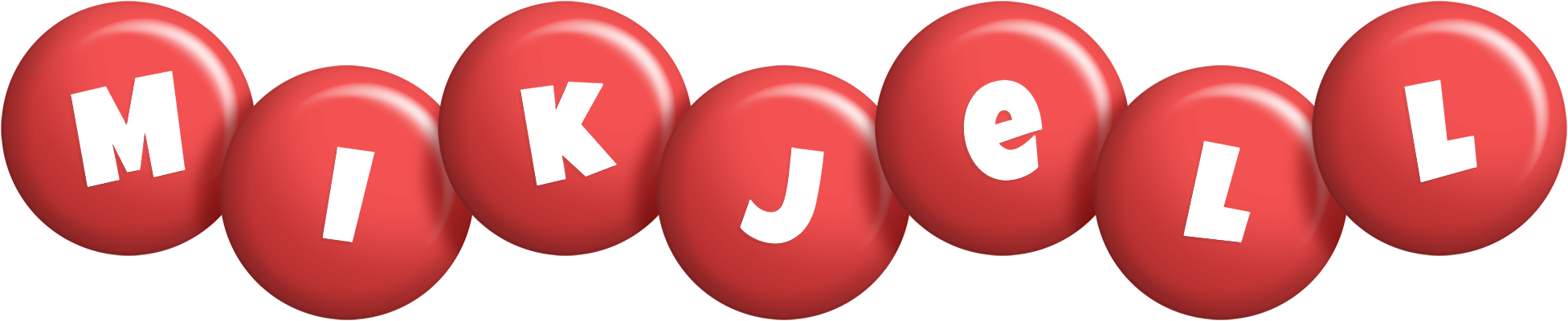 Mikjell candy-red logo