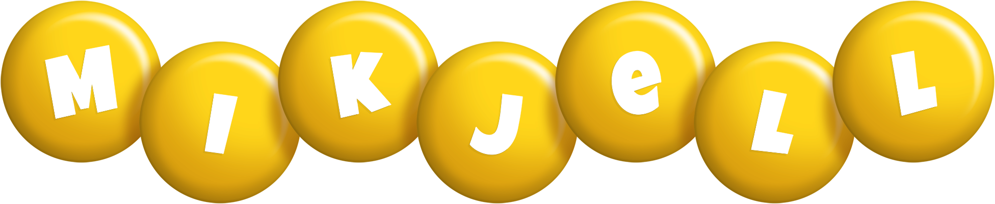 Mikjell candy-yellow logo
