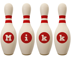 Mikk bowling-pin logo