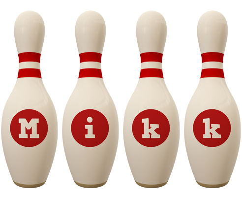 Mikk bowling-pin logo