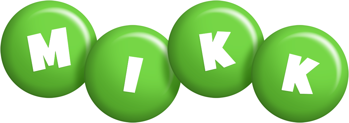 Mikk candy-green logo
