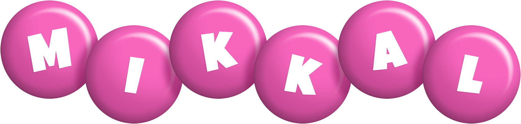 Mikkal candy-pink logo