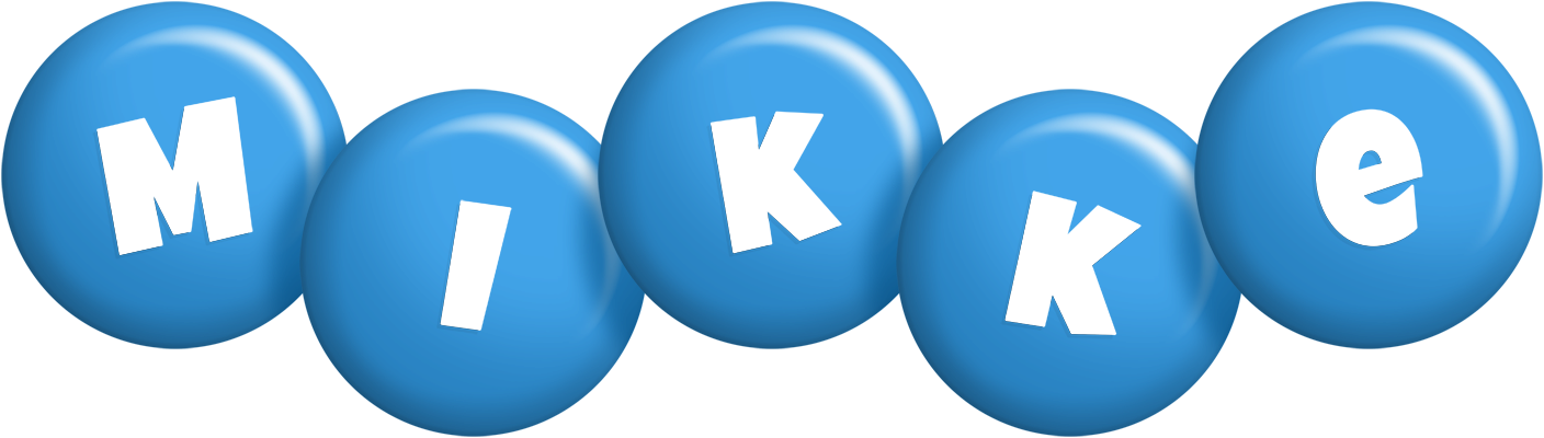 Mikke candy-blue logo