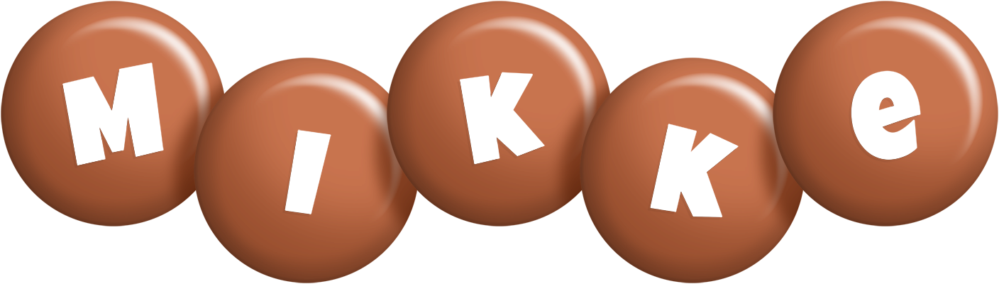 Mikke candy-brown logo