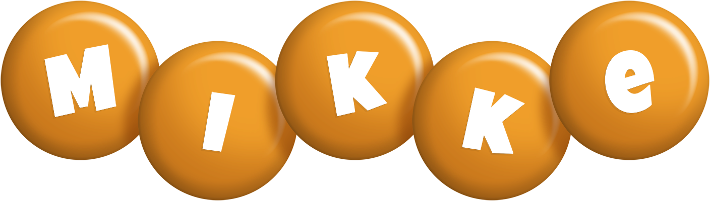 Mikke candy-orange logo