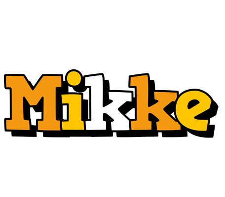 Mikke cartoon logo