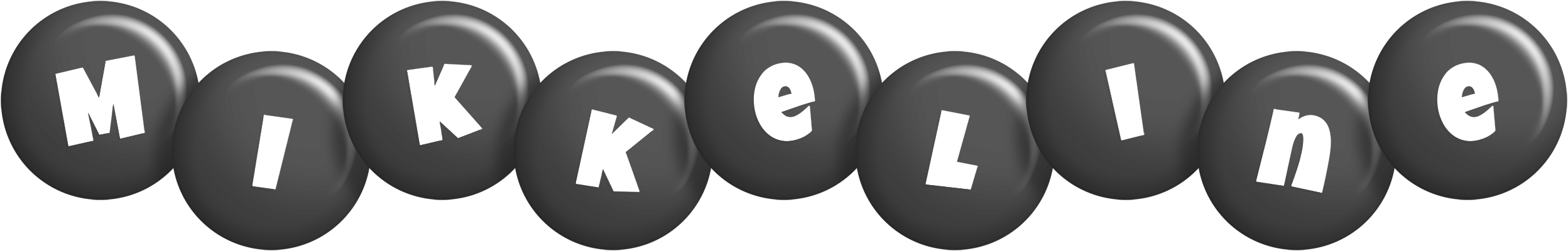 Mikkeline candy-black logo