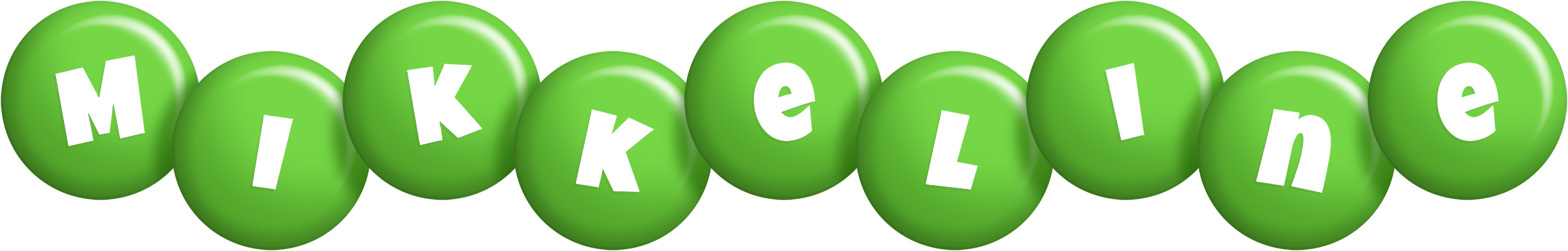 Mikkeline candy-green logo