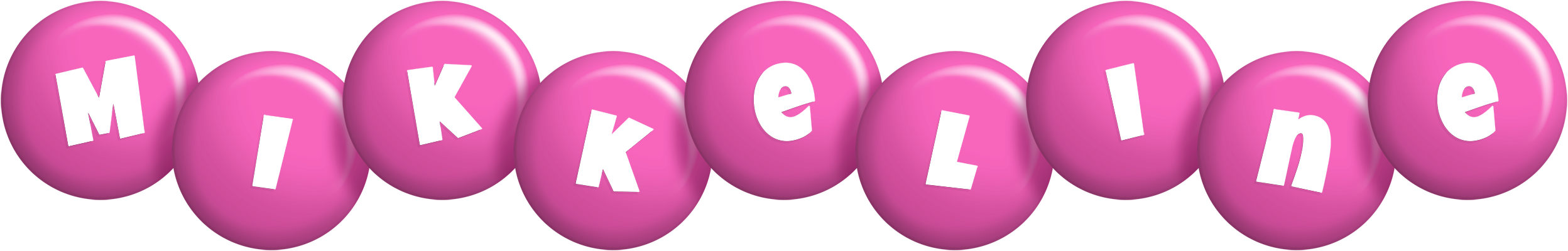 Mikkeline candy-pink logo