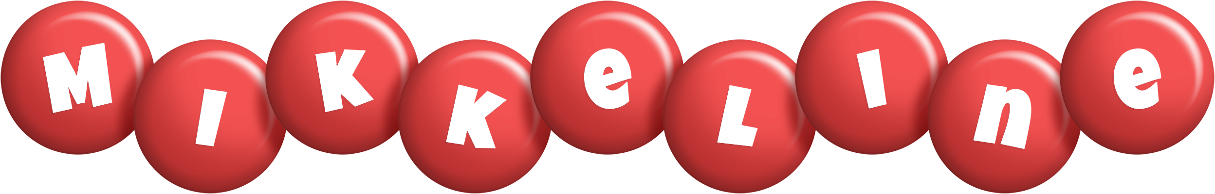 Mikkeline candy-red logo