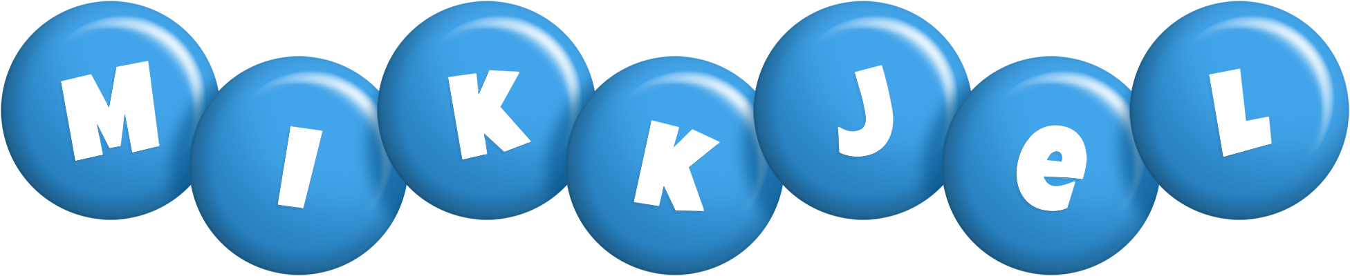 Mikkjel candy-blue logo