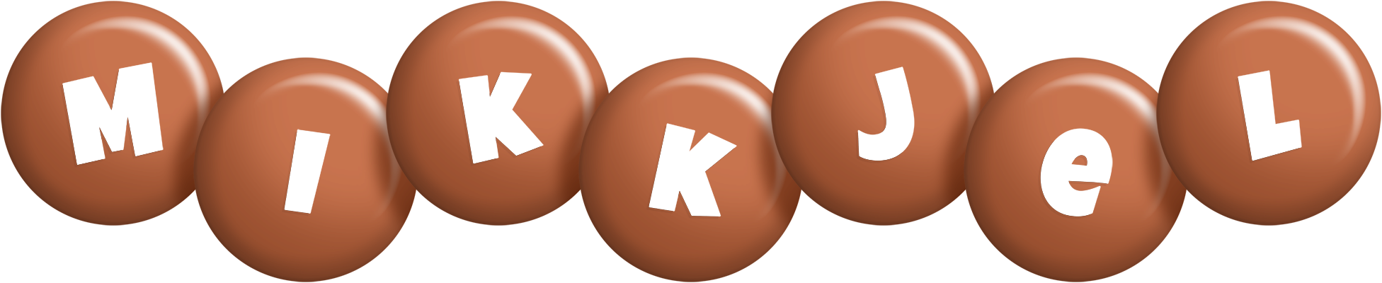 Mikkjel candy-brown logo