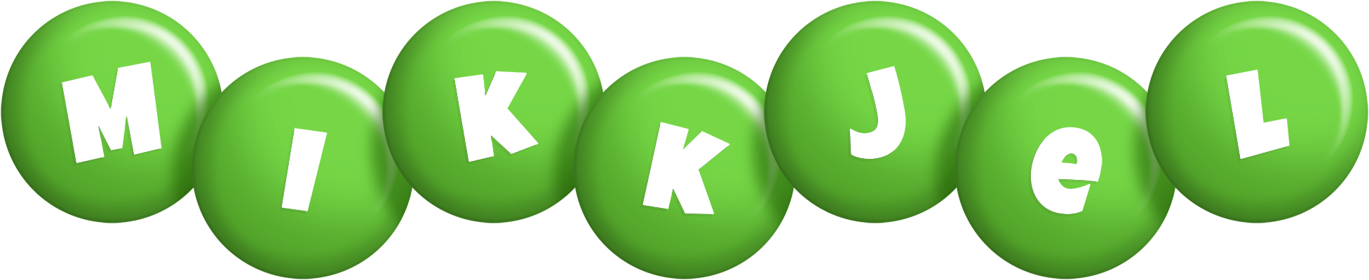Mikkjel candy-green logo