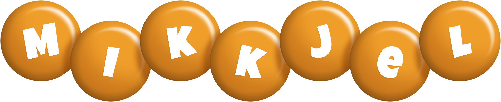 Mikkjel candy-orange logo