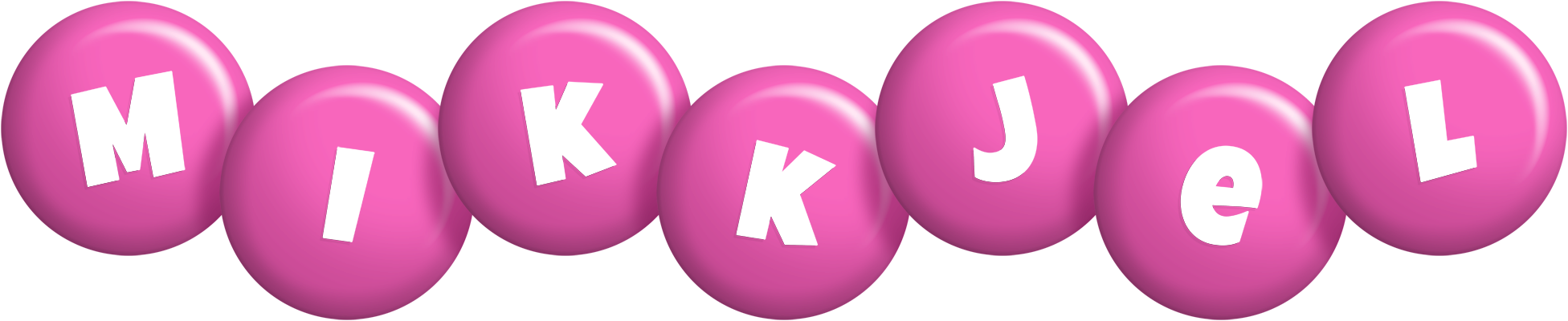 Mikkjel candy-pink logo