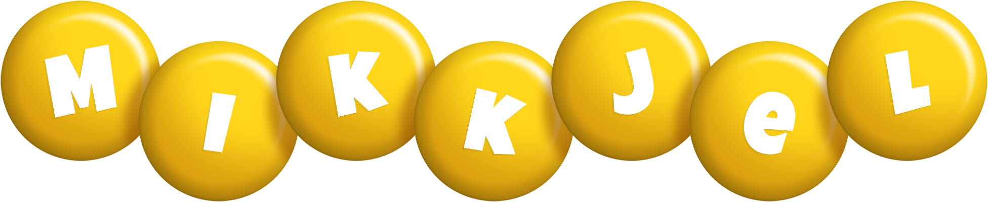 Mikkjel candy-yellow logo