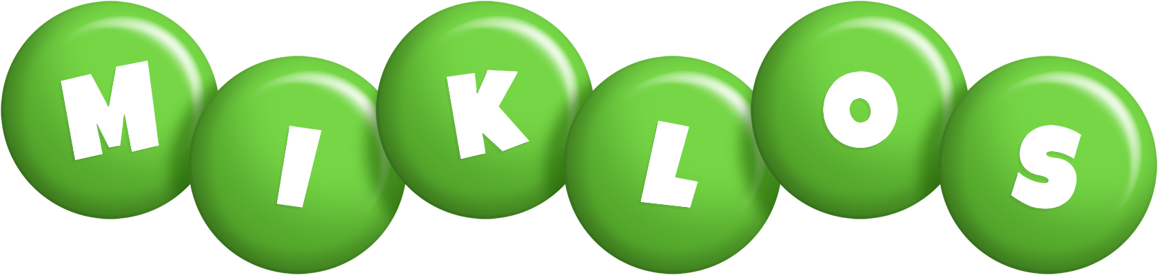 Miklos candy-green logo