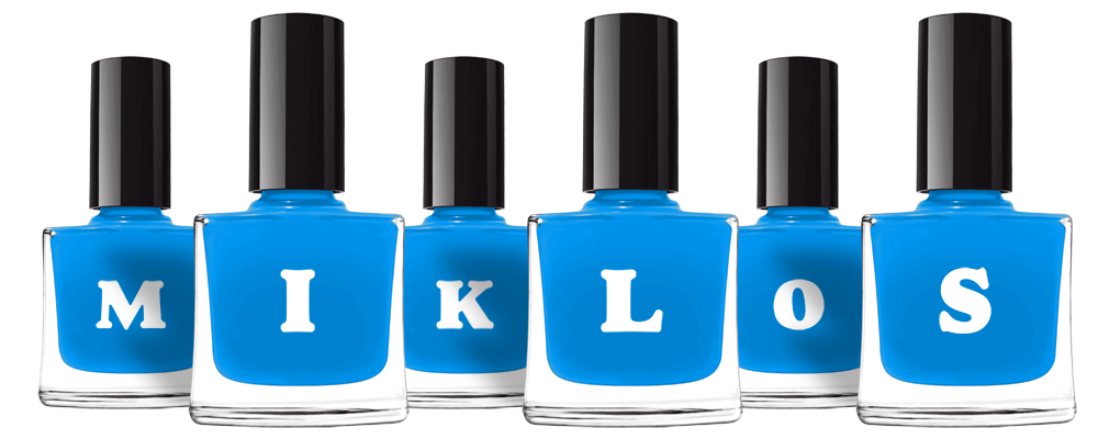 Miklos glossy logo