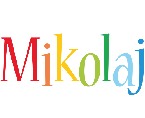 Mikolaj birthday logo