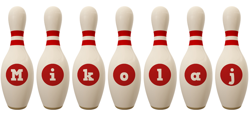 Mikolaj bowling-pin logo