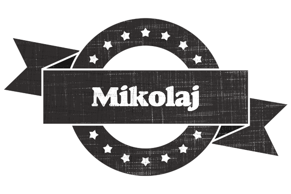 Mikolaj grunge logo