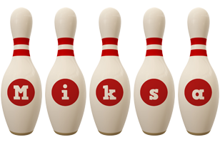 Miksa bowling-pin logo