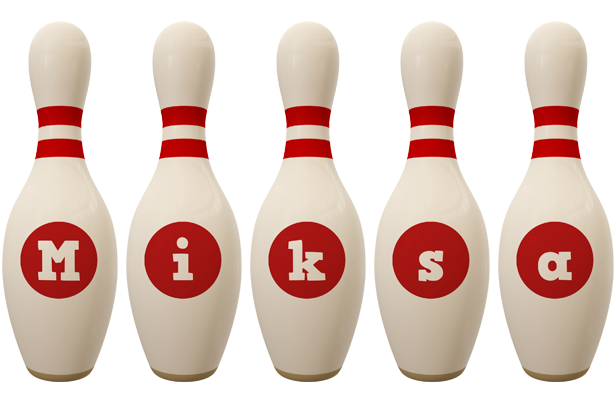 Miksa bowling-pin logo
