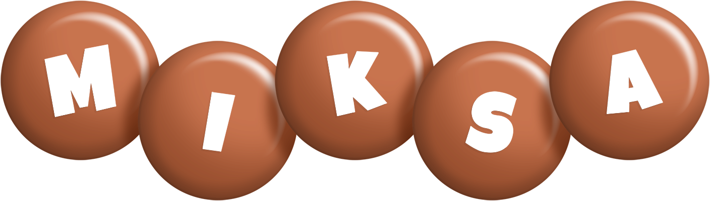 Miksa candy-brown logo