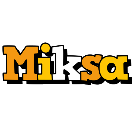 Miksa cartoon logo