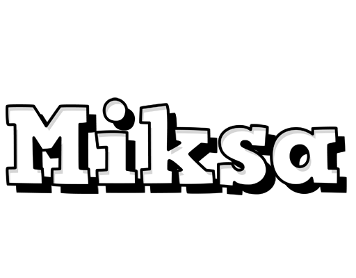 Miksa snowing logo
