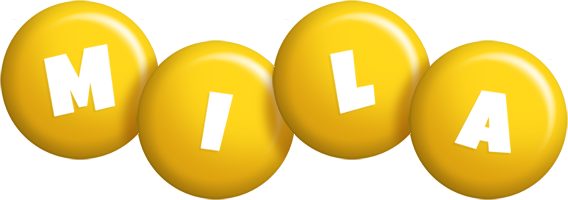Mila candy-yellow logo