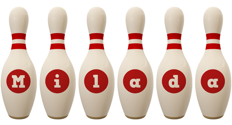 Milada bowling-pin logo