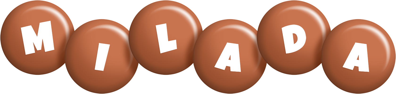 Milada candy-brown logo